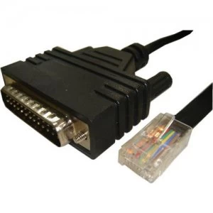 Cisco CAB-CONAUX= serial cable Black 1.8 m DB25 RJ-45