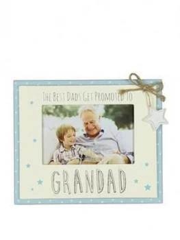 Love Life Mdf Photo Frame 6" X 4" - Promoted To Grandad