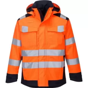 Modaflame Rain Multi Norm Arc Heat and Flame Resistant Jacket Orange / Navy S