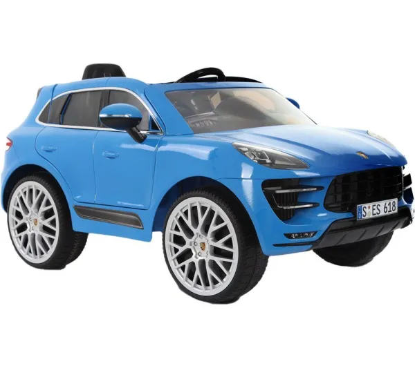 ROLLPLAY Porsche Macan 12 Volt Kids Electric Ride-On Toy - Blue