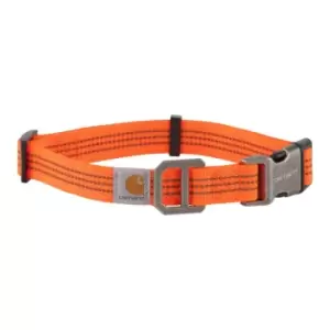 Carhartt Tradesman Durable High Vis Dog Collar Large - 2.54cm Wide, Adjustable Length 45.7-66cm
