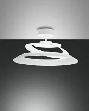 Aragon LED Dome Pendant Ceiling Lights White Glass