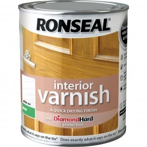 Ronseal Interior Matt Quick Dry Varnish White Ash 750ml