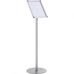 Bi-Office Freestanding Display Stand Curled Silver A4 1900 mm