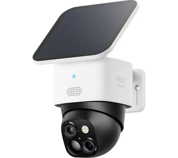 EUFY SoloCam S340 3K WiFi CCTV Camera with Solar Panel - 8GB, White