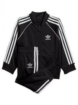 adidas Originals Baby Boys Superstar Suit, Black, Size 18-24 Months