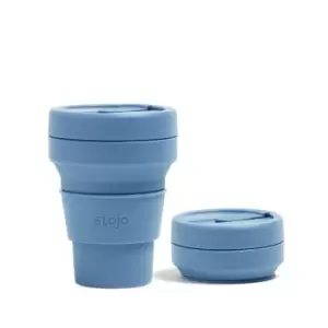 Stojo Collapsible Pocket Cup 12oz - Steel Blue