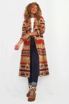 Aztec Style Long Lightweight Coat
