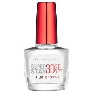 Maybelline SuperStay 3D Gel Effect Plumping Top Coat 10ml Clear