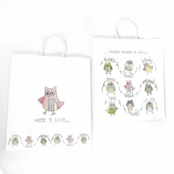 White Carrier With Owls By Heaven Sends
