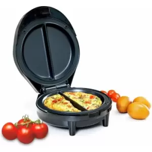 Omelette Maker Egg Fryer Pan Electric Non Stick 1000W Scrambled Cooker Geepas - Silver