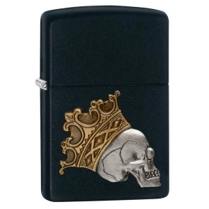 Zippo King Skull Black Matte Regular Lighter