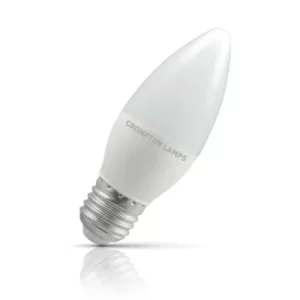Crompton Candle LED Light Bulb E27 5.5W (40W Eqv) Warm White Opal