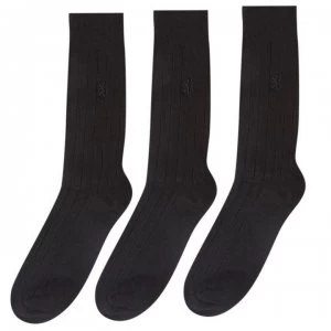 Pringle 3 Pack Rib Socks - Black