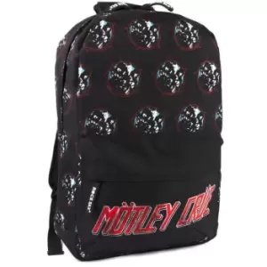 Rock Sax Heavy Metal Power Motley Crue Backpack (One Size) (Black/Red)