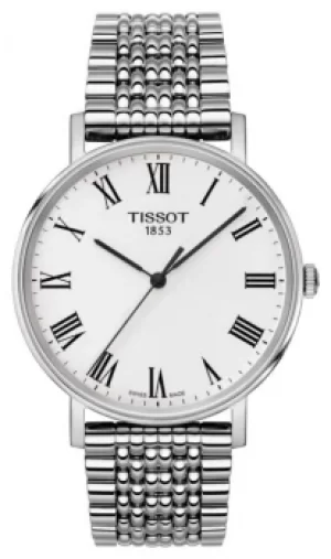 Tissot Mens Everytime Medium Sapphire Stainless Steel Watch