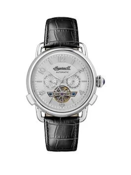 Ingersoll Ingersoll 1892 The New England Automatic Mens Watch With White Dial And Black Leather Strap - I00903B