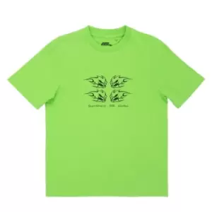 No Fear New Graphic T Shirt Junior Boys - Green