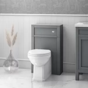 500mm Grey Back to Wall Unit with Traditional Toilet - Avebury
