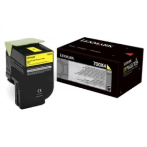 Lexmark 70C0X40 Yellow Laser Toner Ink Cartridge