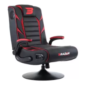 BraZen Panther Elite 2.1 Gaming Chair - Red for Gaming Chairs