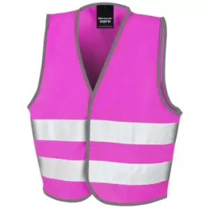 Result Childrens/Kids Enhanced Hi-Vis Vest (S) (Pink)
