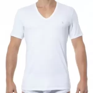 Calvin Klein 2-Pack Ck One Cotton V-Neck T-Shirts - White XL