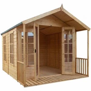 Mercia Garden Products Mercia Premium 10 x 8ft Traditional Summerhouse Wood