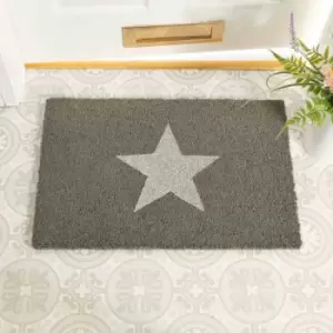 Artsy Doormats Grey Glitter Star Doormat