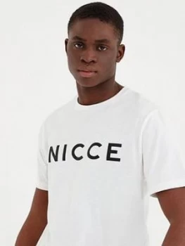 Nicce Original Logo T-Shirt, White Size M Men