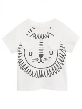 Mango Baby Boys Lion Tshirt - White