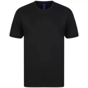 Henbury Mens HiCool Performance T-Shirt (L) (Black)