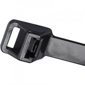 Cable tie 511mm Black Releasable Lever lock UV proof Weatherproof