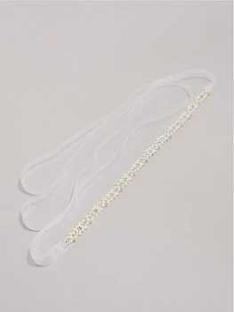 Quiz Bridal White Pearl Belt - 1