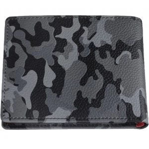 Zippo Leather Bi-Fold Wallet Grey Camouflage (10.8 x 8.6 X 2.5cm)