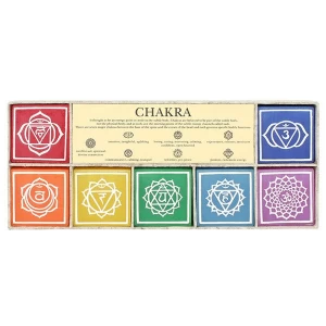 Set of 7 Chakra Symbol Candles
