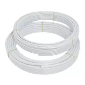 PolyFit FIT2522B 22mm x 25m Coil Barrier Pipe - White - Polypipe