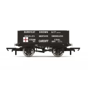 Hornby 6 Plank Wagon, Burnyeat Brown & Co. Era 2 Model Train
