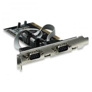 Manhattan Serial PCI Card Two External DB9 Ports (16C550/16C450 UART) Max 115.2kbps Box