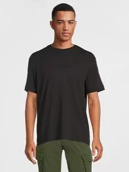 Calvin Klein Comfort Debossed Logo T-Shirt - Black, Size S, Men