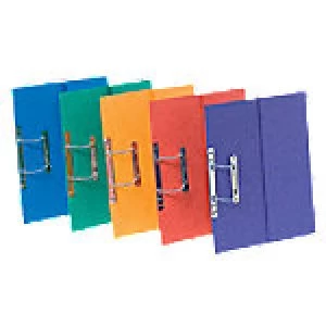 Europa Spiral File 3010Z Foolscap Red, Yellow, Green, Blue, Lilac Manilla 25 Pieces