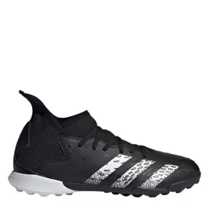 adidas Junior Predator 20.3 Astro Turf Football Boot - Black/Silver, Size 2