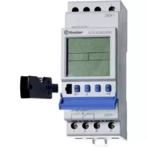 Finder DIN rail mount timer Operating voltage: 230 V AC 12.91.8.230.0090 1 change-over 16 A 250 V AC Weekday settings
