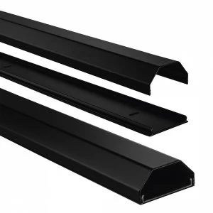 Aluminium Cable Duct - angular (110/5/2.6cm) black