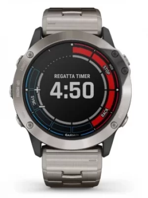 Garmin Quatix 6X Solar Edition Titanium Bracelet Smartwatch...