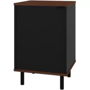 Out & out Brooklyn Black Side Table- H.58 x W.38 x D.36cm