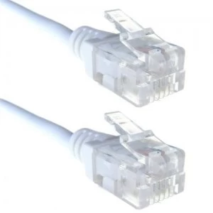 Connekt Gear High Speed White RJ11 to RJ11 ADSL Telephone Broadband Modem Computer Cable - 20 Meter