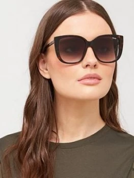QUAY AUSTRALIA Quay X Chrissy Ever After Oversized Sunglasses - Tortoiseshell, Tort, Women