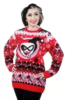 Harley Quinn: Hey Puddin Christmas Jumper - XXXL