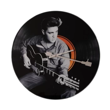 HOMETIME Iconic Collection Record Clock - Elvis with Guitar